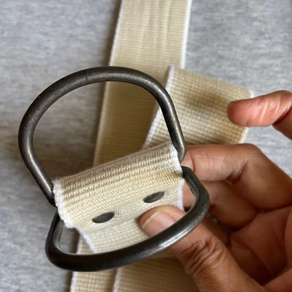 Kids  Belt  in Black and Cream - Adjustable Casual Accessory